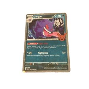 Gengar Holo Rare 057/091 Paldean Fates Pokémon TCG LP Condition